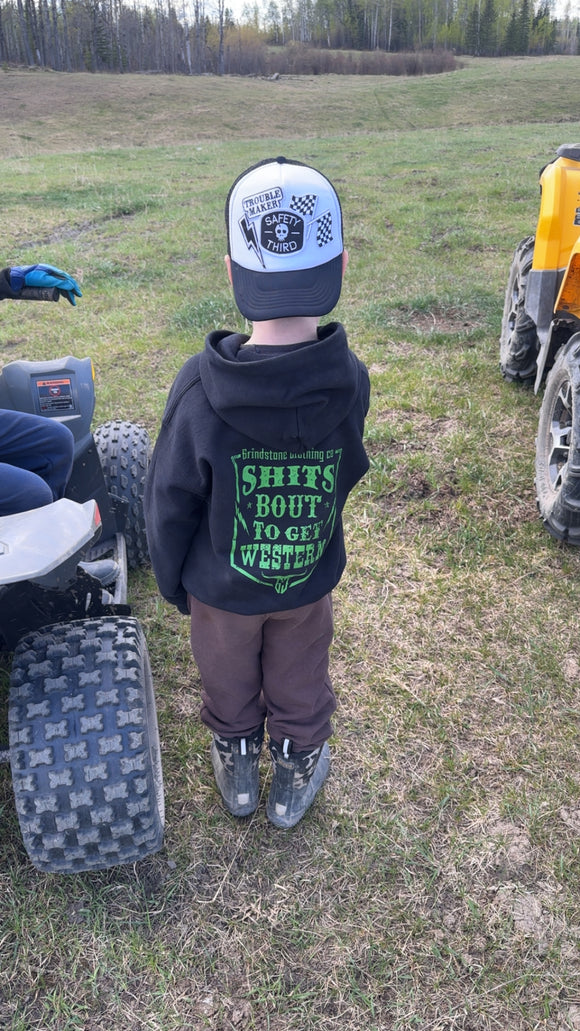 Kids green western