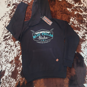 Blue collar babe hoodie