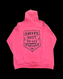 Hot pink Gettin western hoodie